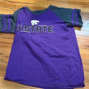 Pro Edge Purple and Gray Short Sleeve Tee